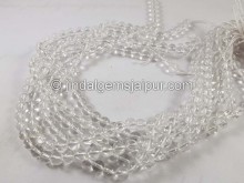 Crystal Quartz Smooth Round Beads